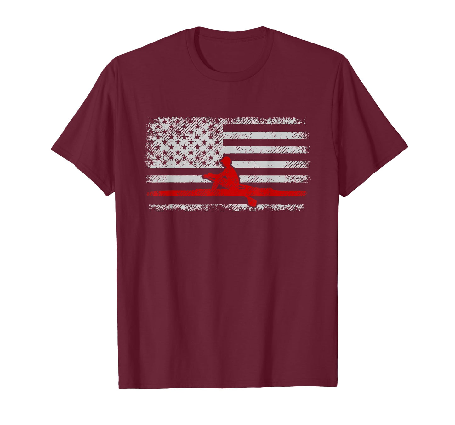 American Flag Rowing T-Shirt