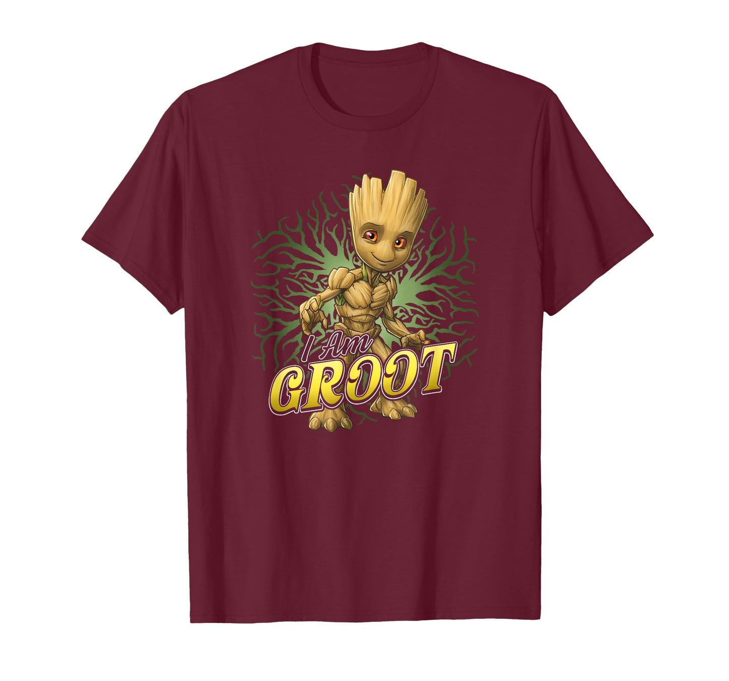 Marvel Guardians Of The Galaxy I Am Baby Groot Roots Poster T-Shirt