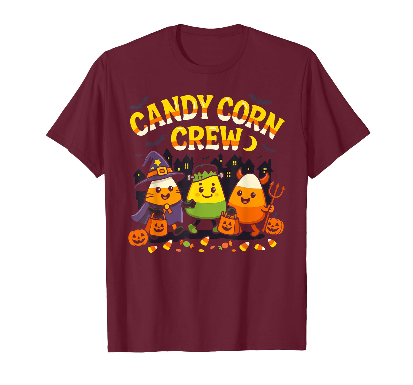 Cute Candy Corn Crew Halloween Matching Family T-Shirt
