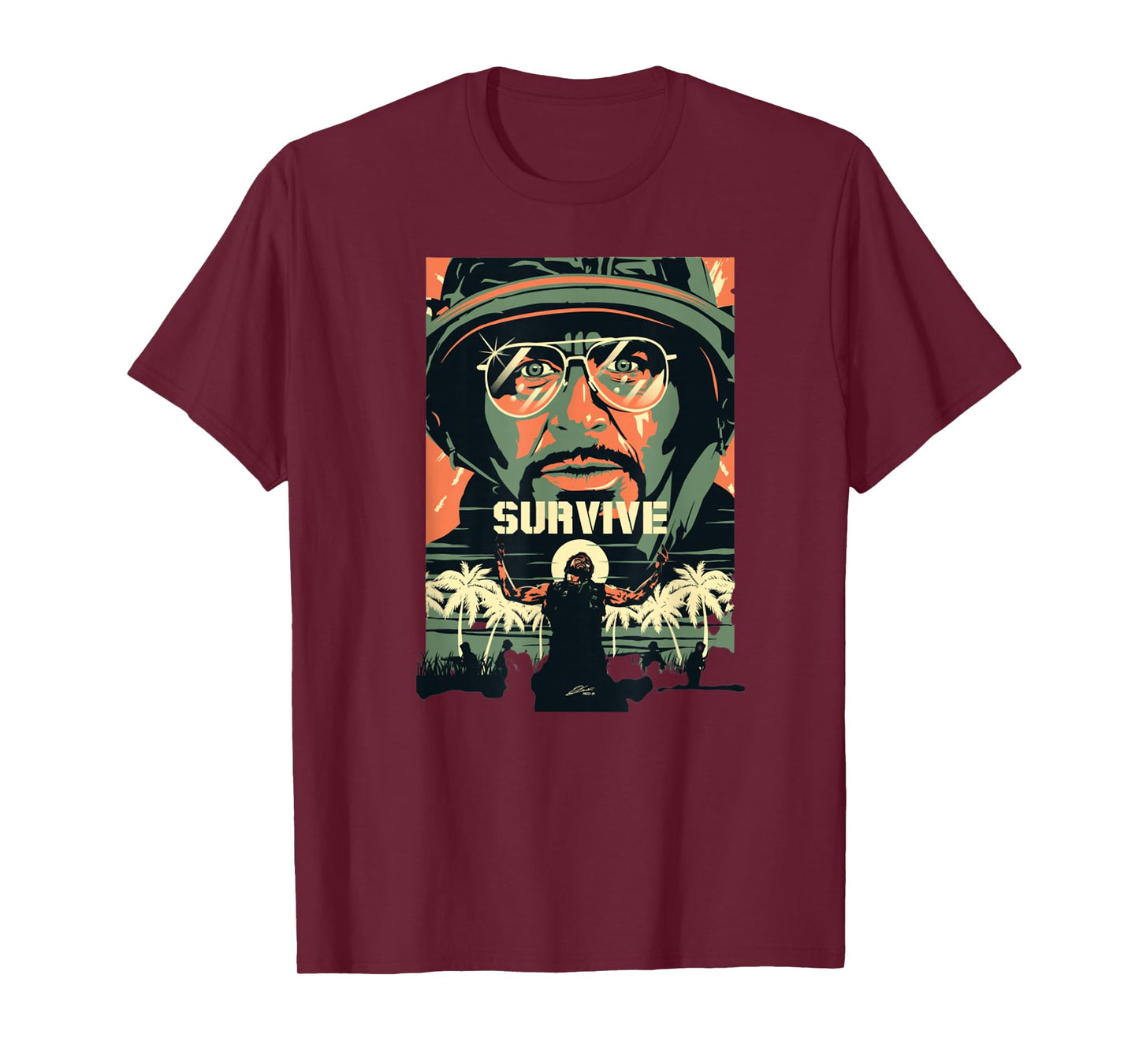 Tropic Thunder Movie, Survive, Funny t-Shirts, T-Shirt