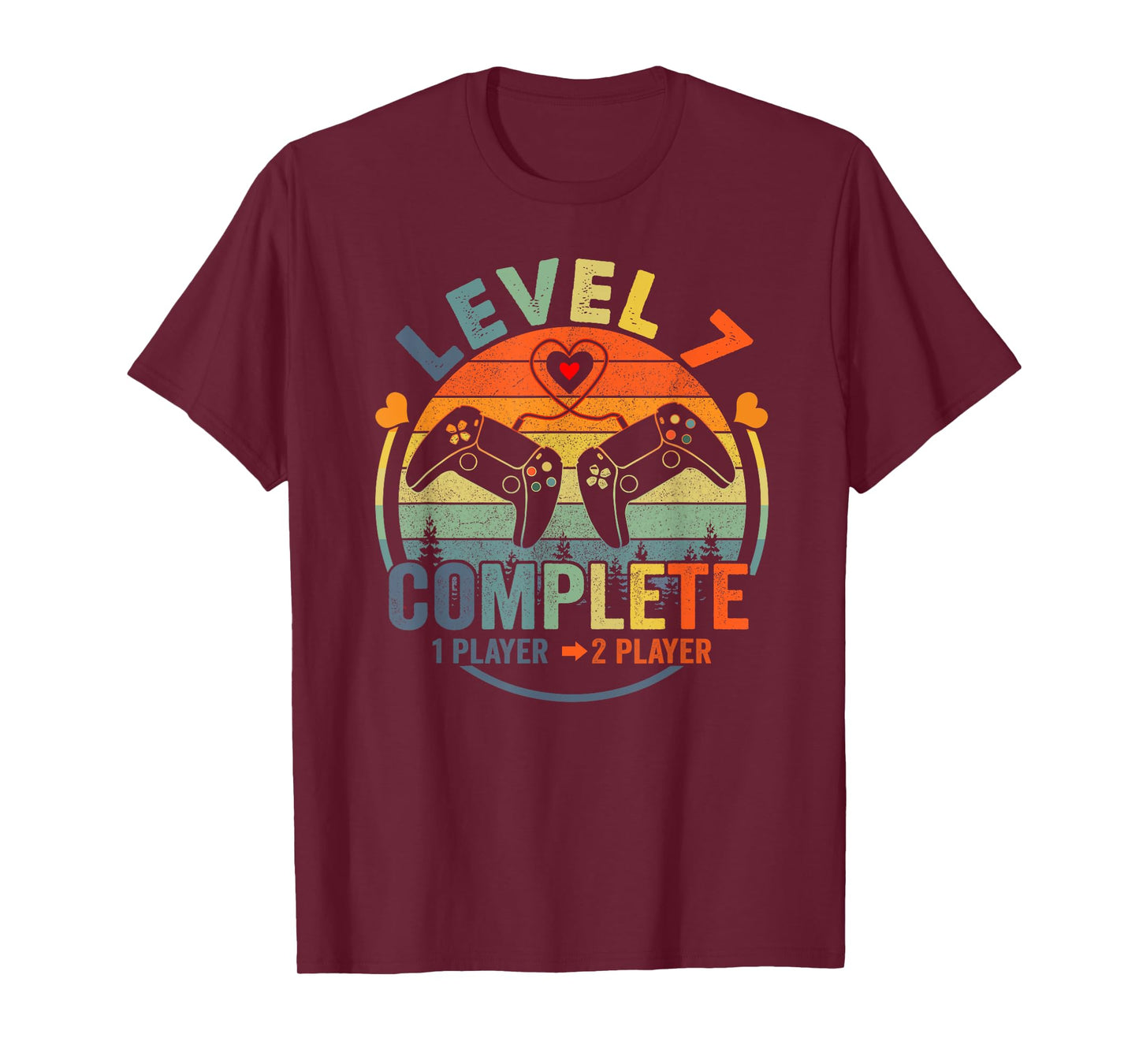Gamer 7th Wedding Anniversary Level 7 Complete Anniversary T-Shirt