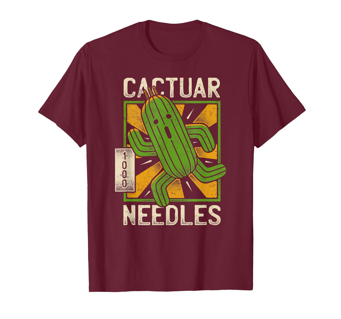 Vintage Cactuar Needles Lover Cactus Plants Gaming Run T-Shirt