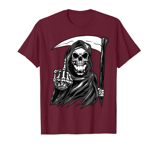 Grim Reaper Angel Of Death Cool Scythe Dead Mower Gift Idea T-Shirt