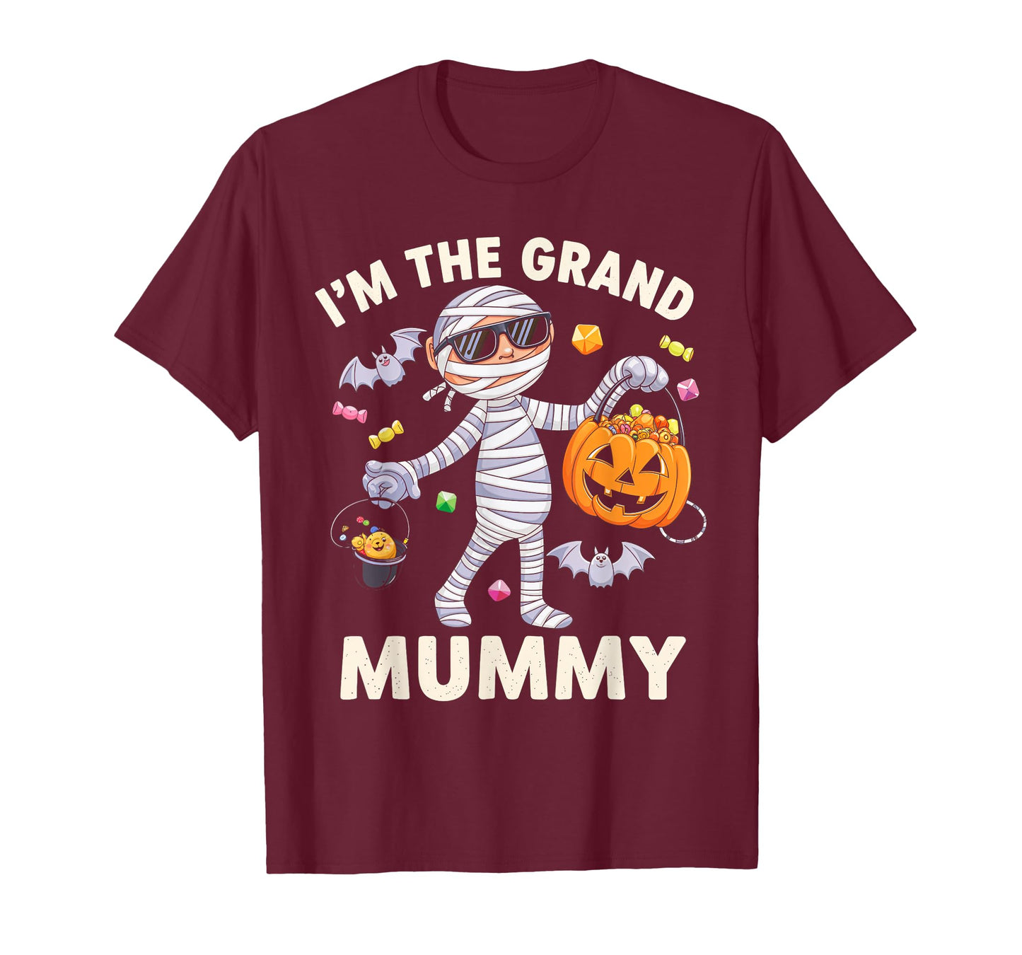 I'm The Grand Mummy Halloween Costume Mummy Candy T-Shirt