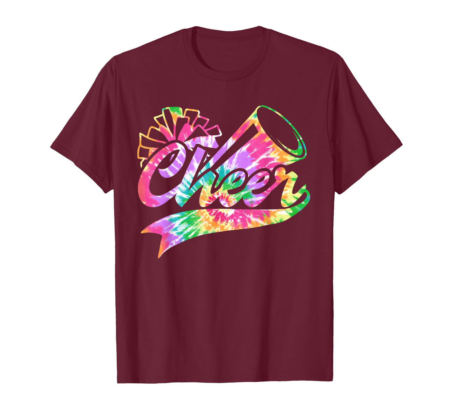 Tie Dye Cheerleading Peace Love Cheer for Cheerleader Cute T-Shirt