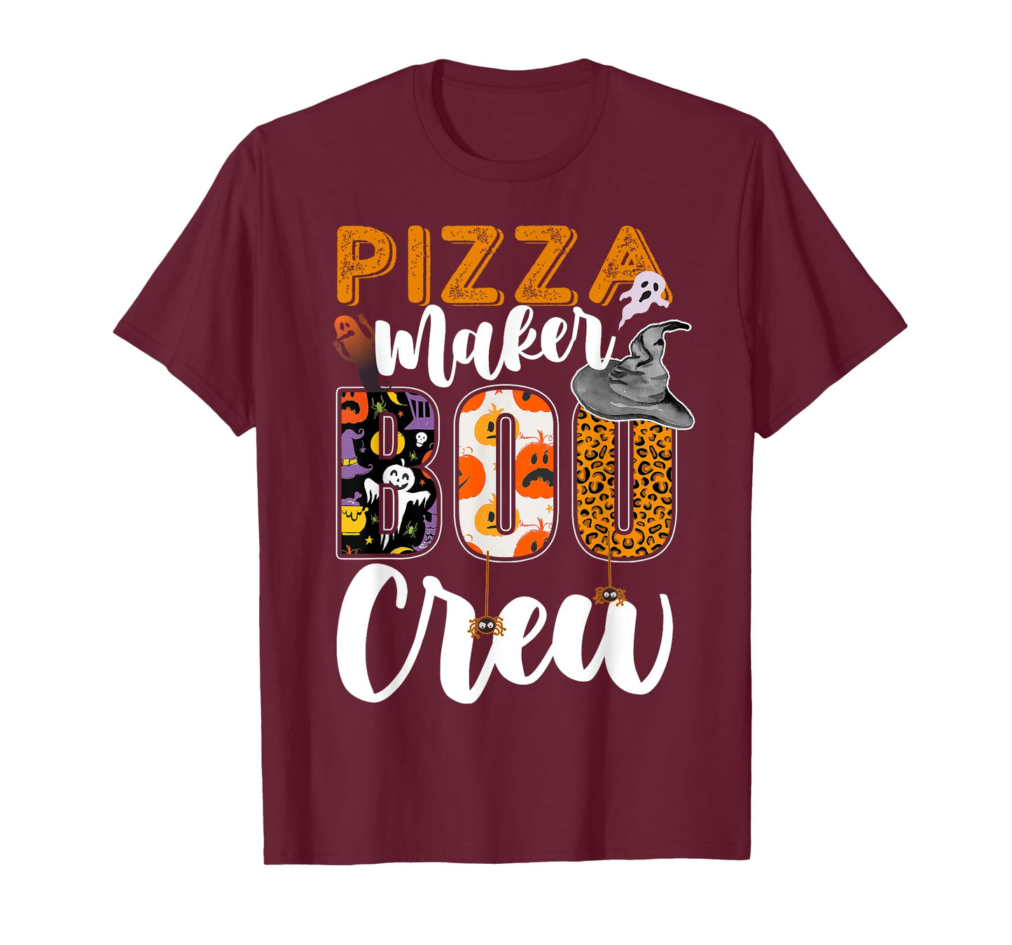 Pizza Maker Boo Crew Halloween Matching Cook T-Shirt