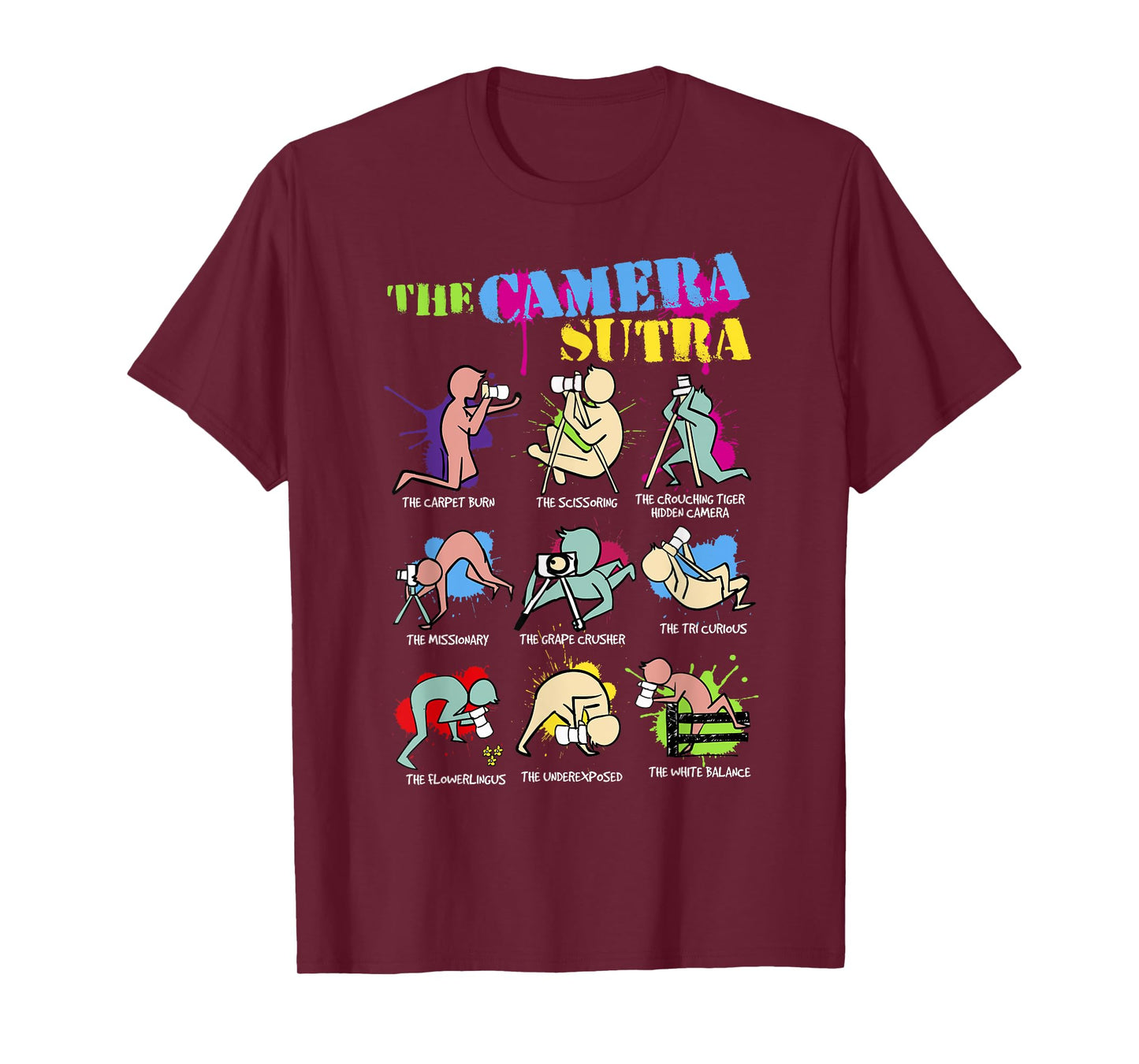 Funny Camera Sutra Gift design design T-Shirt