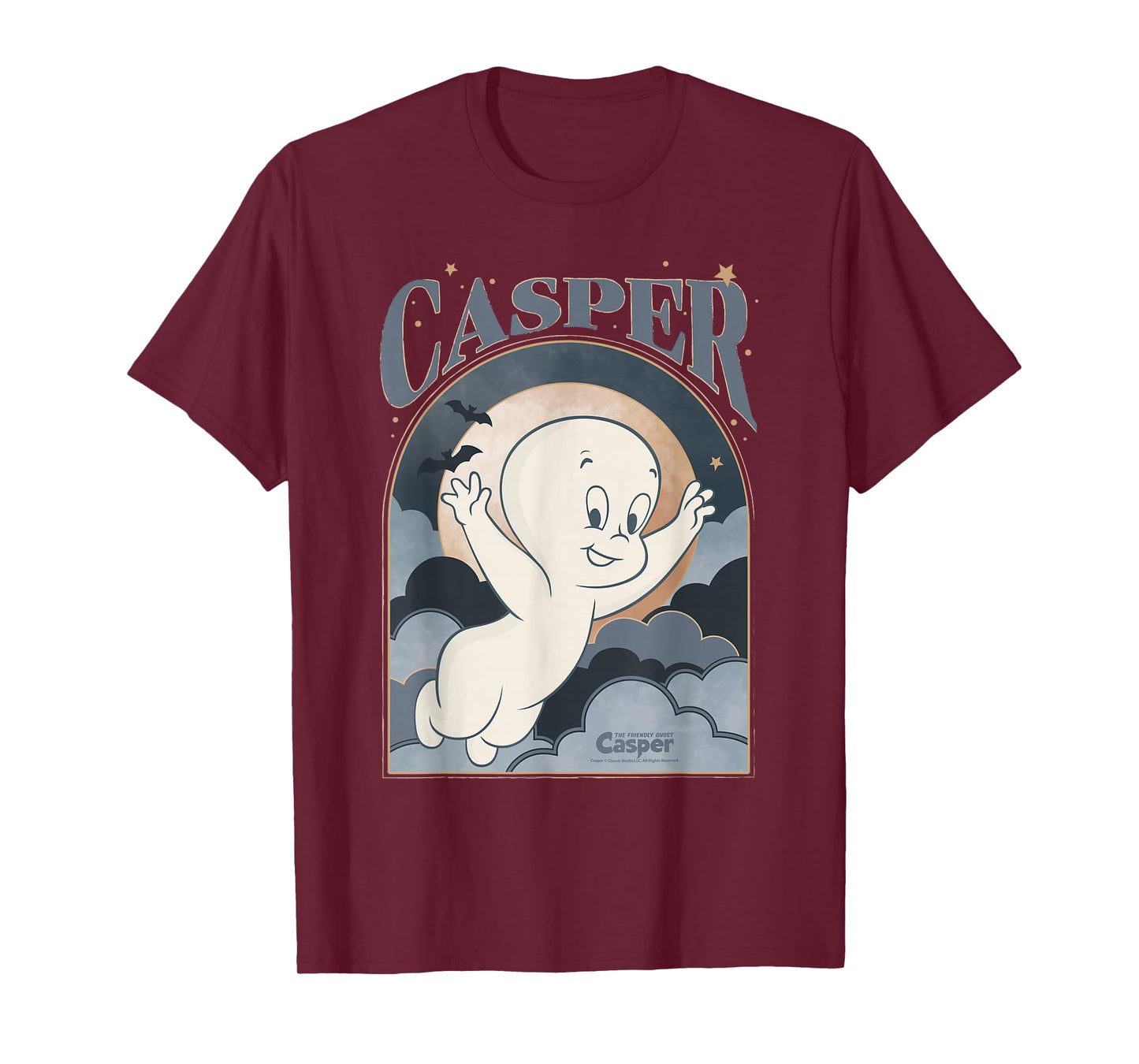 Casper The Friendly Ghost Dreamy Clouds T-Shirt