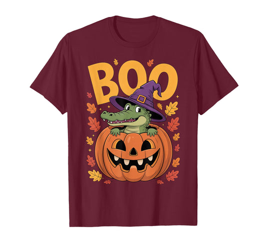 Alligator Costume on Pumpkin Halloween Alligator T-Shirt