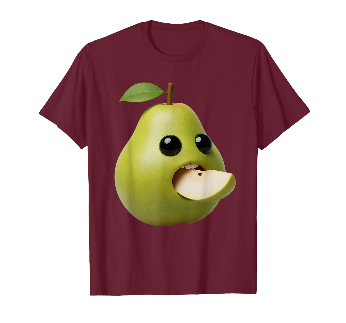 Niche Fruits Funny Pear Meme Brainrot Surreal T-Shirt