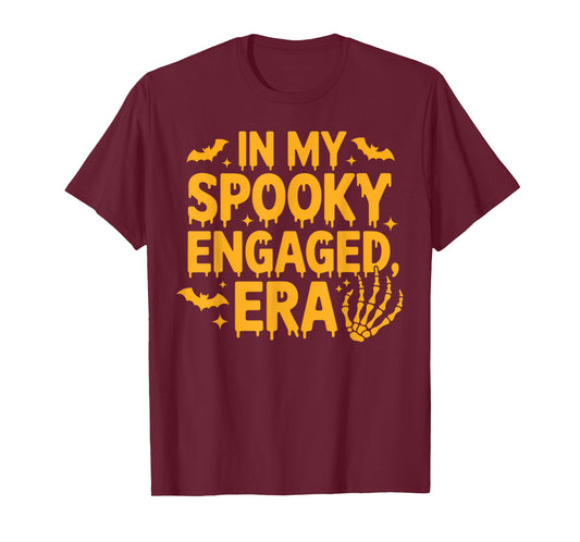 in My Spooky Engaged Era Halloween Fun for Couples T-Shirt