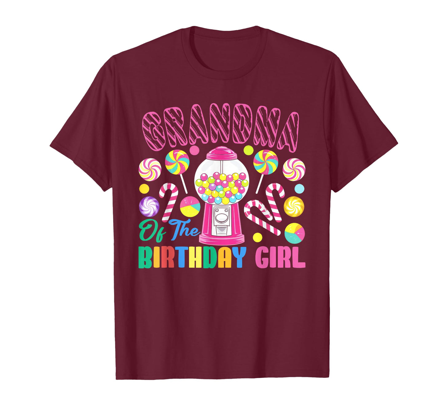Grandma of The Birthday Girl Candyland Matching Family T-Shirt