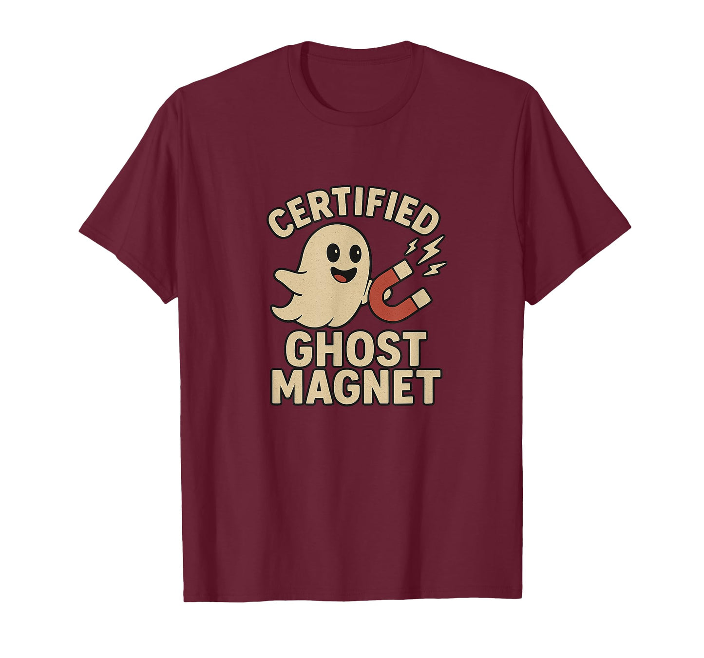 CERTIFIED GHOST MAGNET Funny Paranormal Investigator T-Shirt