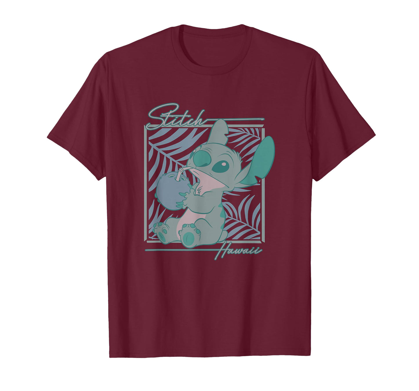 Disney Lilo & Stitch Tropical Hawaii Stitch Gradient Box T-Shirt