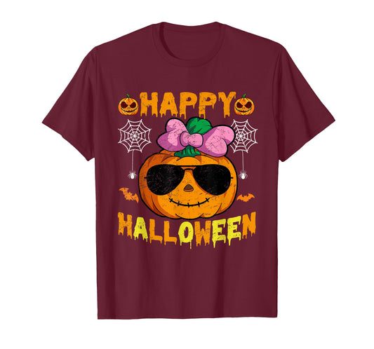 Funny Halloween Trick Or Treat Pumpkin Happy Halloween 2025 T-Shirt