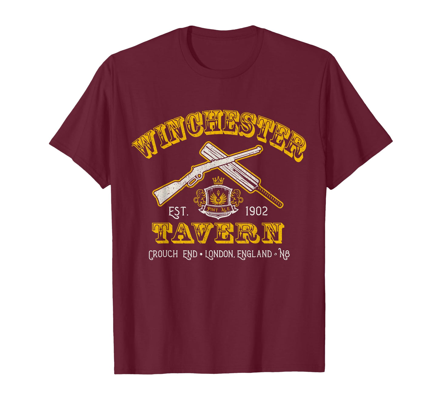 Winchester Shaun Of Zombie Movie Tavern The Dead T-Shirt