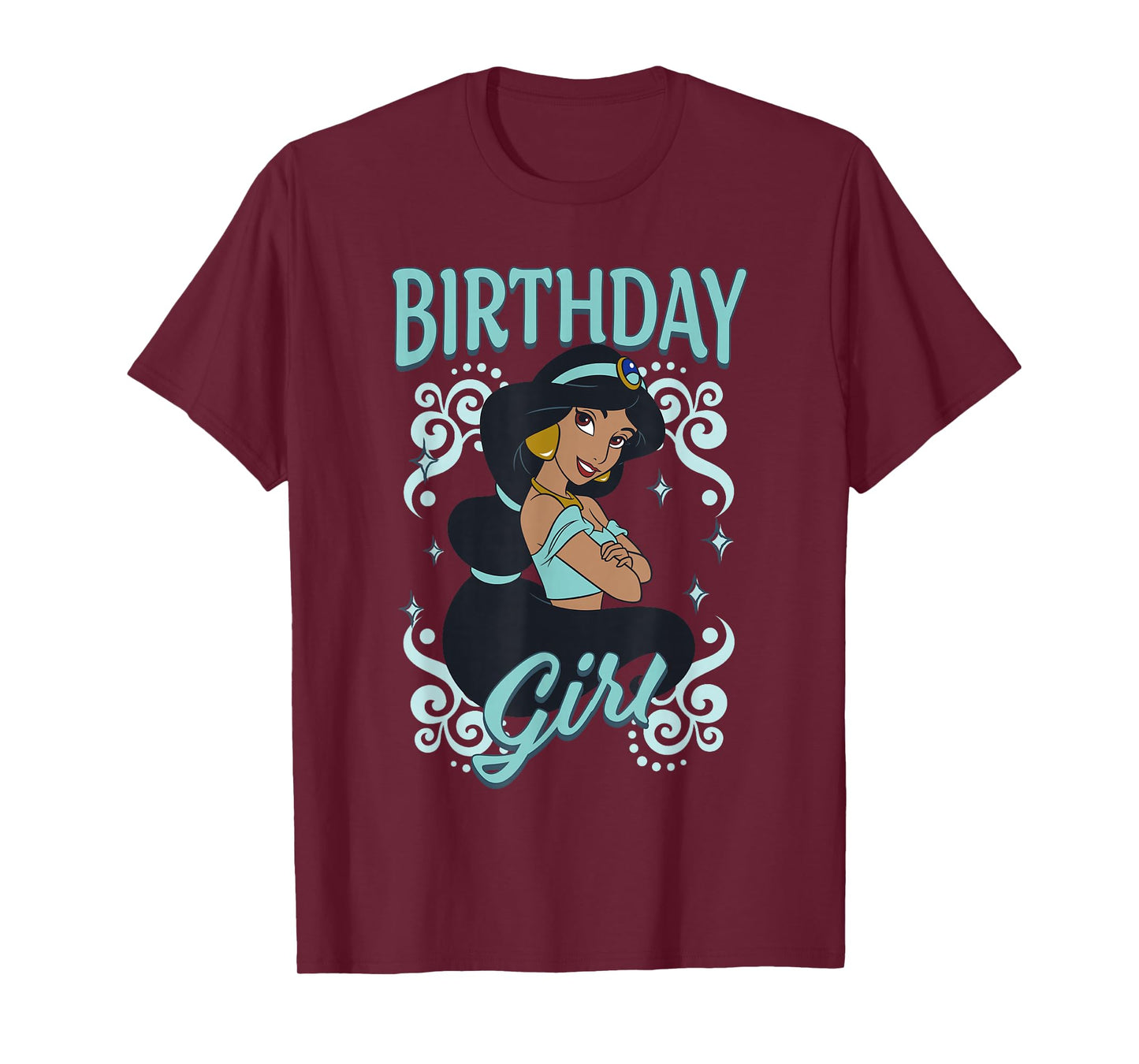 Disney Aladdin Birthday Girl Princess Jasmine Chest Portrait T-Shirt