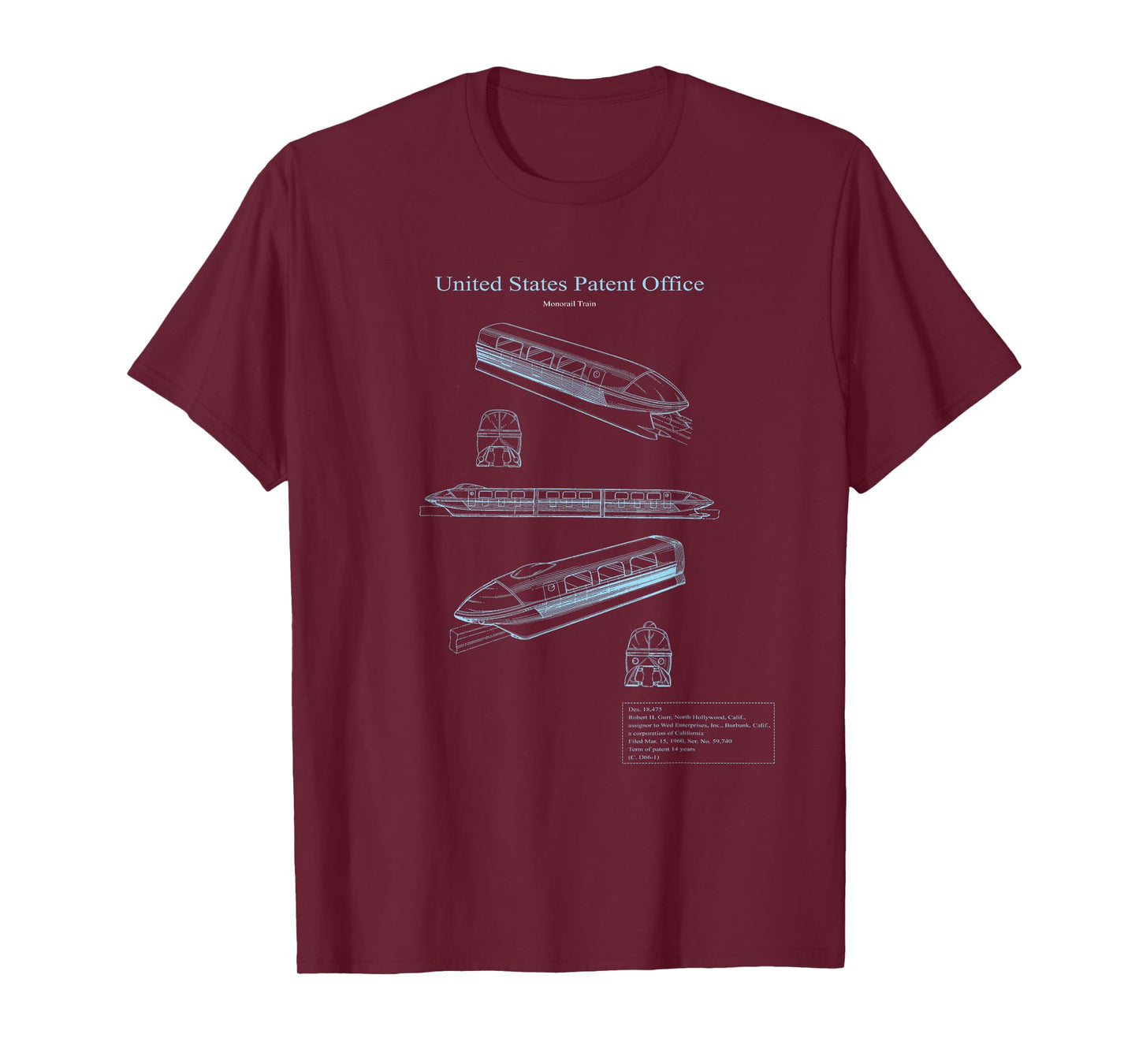 Monorail Blueprint Tee T-Shirt