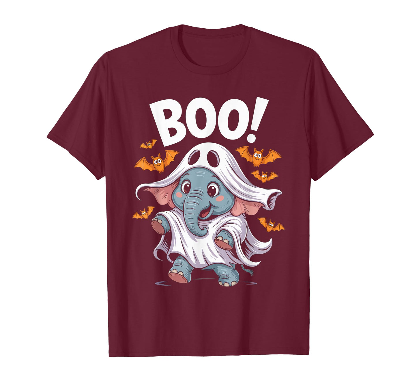 Elephant Boo Halloween Costume Men Women Kids T-Shirt