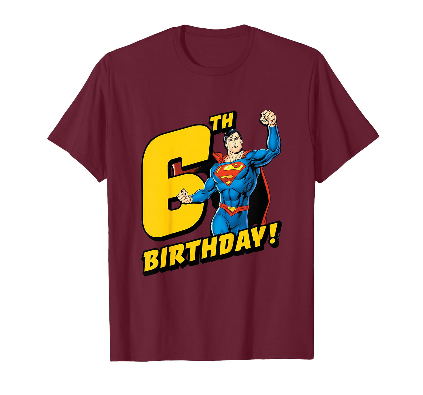 Kids Superman 6th Birthday T-Shirt