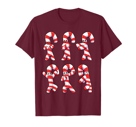 Cute Christmas Dancing Candy Cane T-Shirt