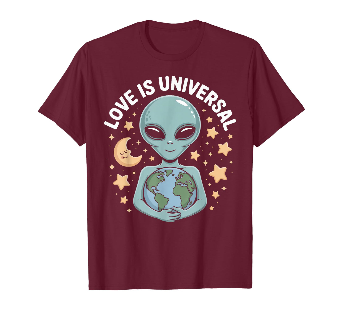 Love Is Universal Alien Earth Hug T-Shirt