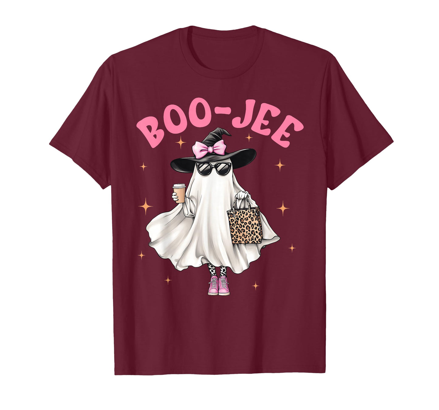 Spooky Season Cute Ghost Funny Halloween Boujee Boo-Jee T-Shirt