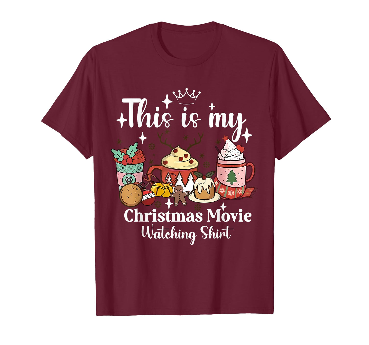 This Is My Christmas Movie Watching Shirt Family Matching T-Shirt