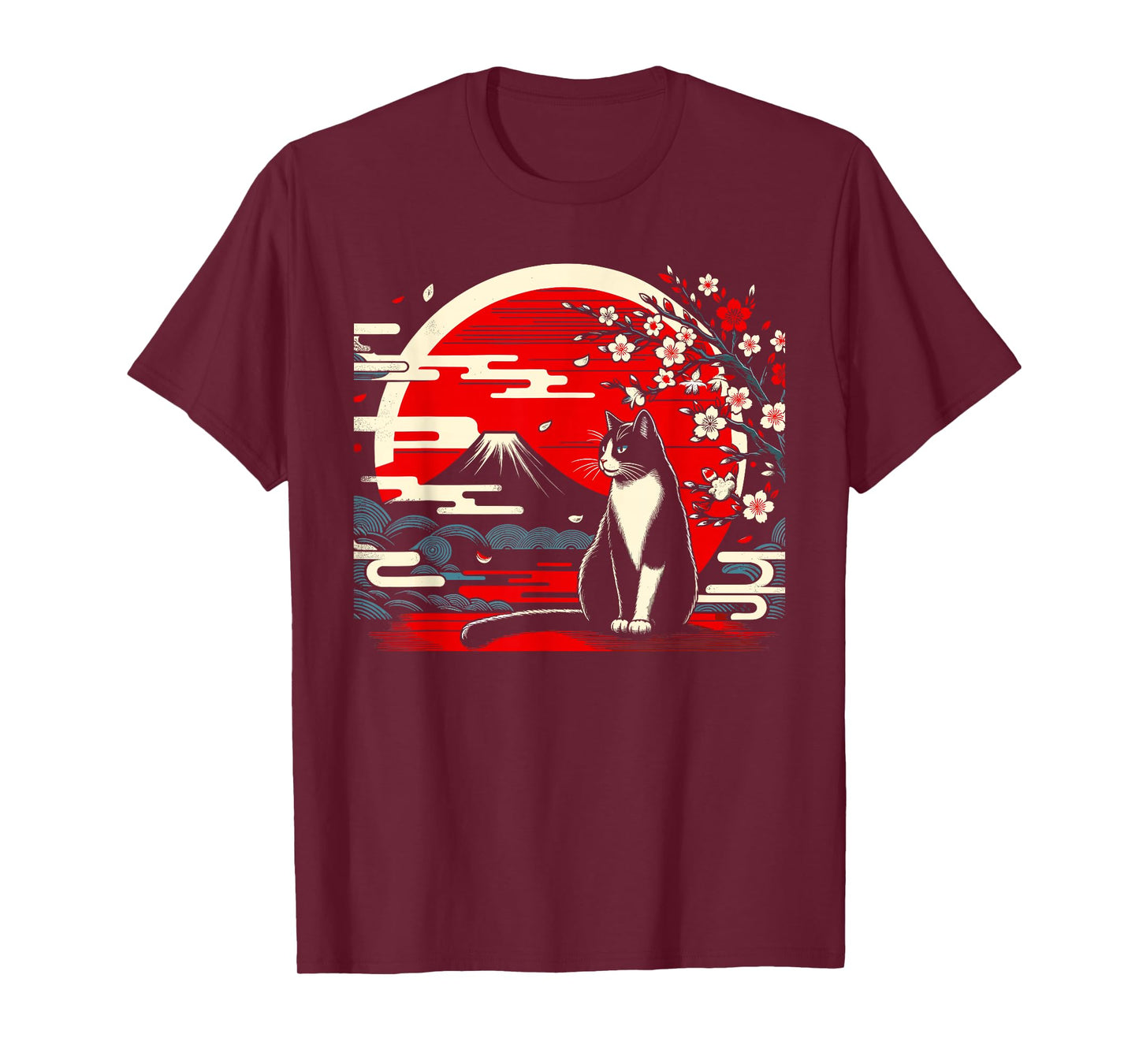 Kawaii Cat Anime Japanese Retro Men Women Kids Funny Cat T-Shirt
