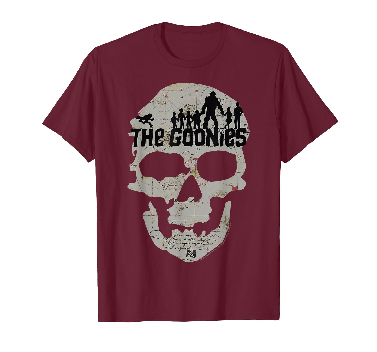 The Goonies Skeleton Map Poster T-Shirt