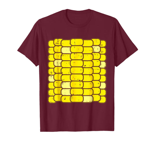 Corn Halloween Costume Funny Foodie Farmer Men Women Kids T-Shirt