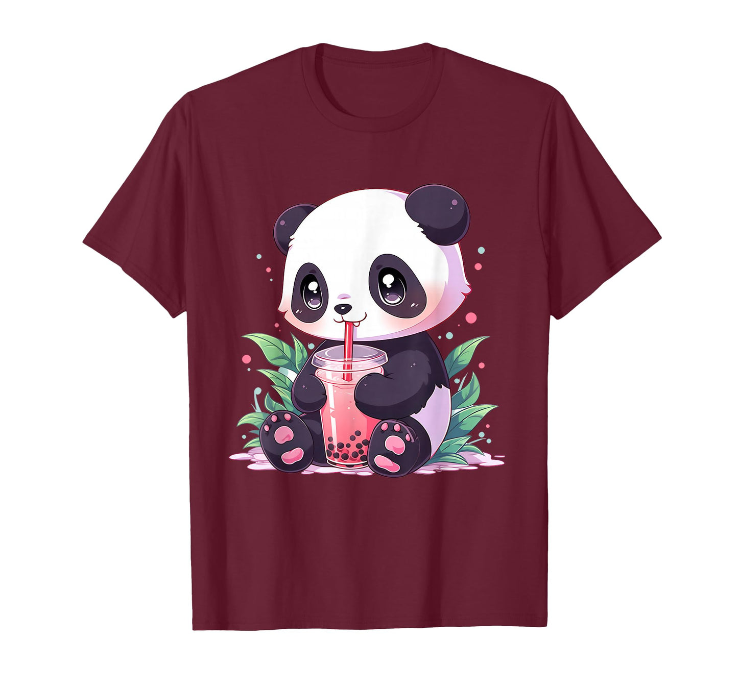 Kawaii Panda Drinking Bubble Tea Boba Lover T-Shirt