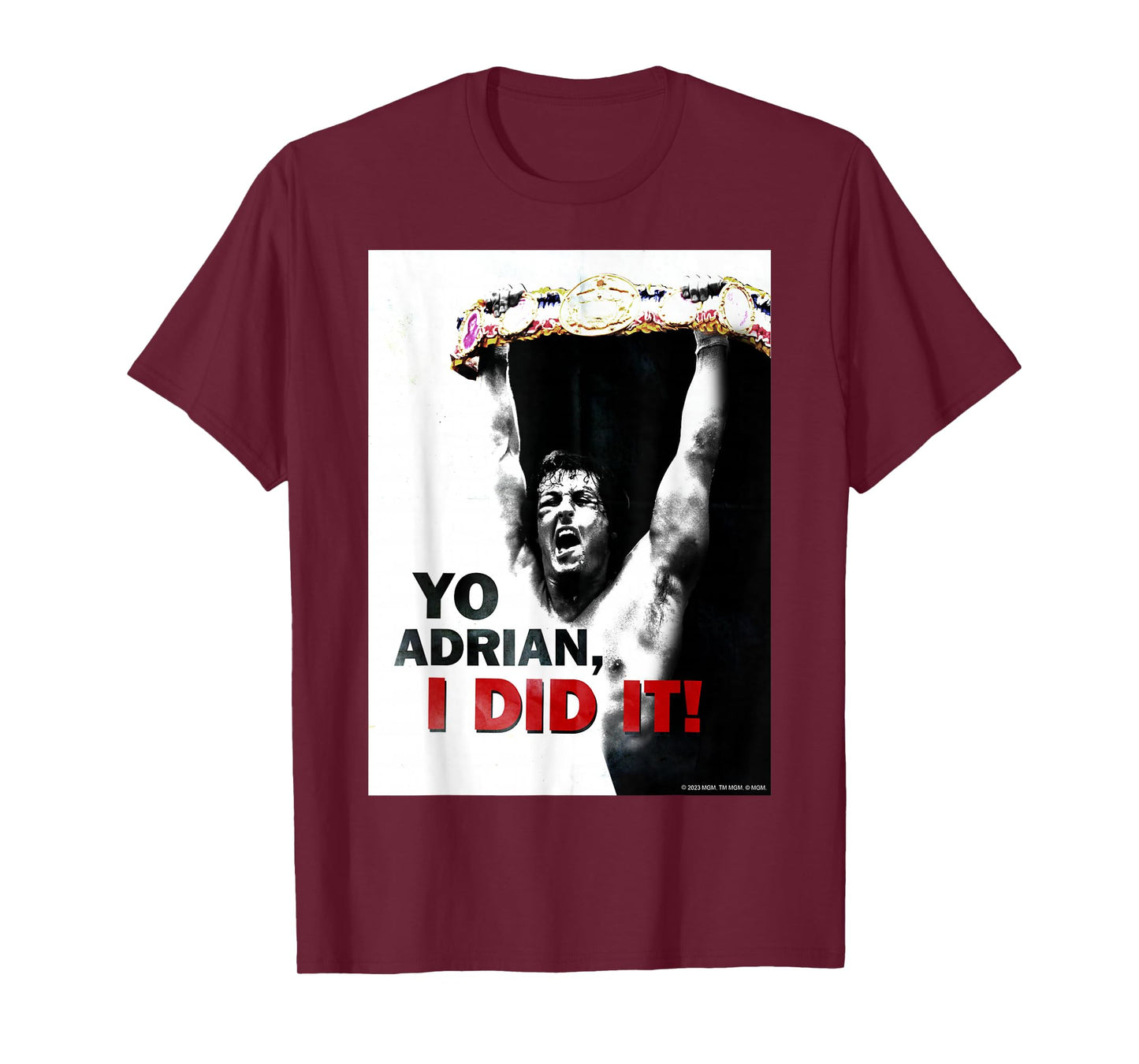 Rocky Unisex-Adults T-Shirt, Black, Small, Short Sleeve, Classic Fit, Cotton, Polyester