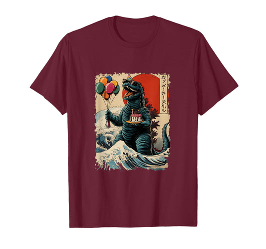 Kaiju Birthday Party Japan Monster Movie Bday Japanese T-Shirt