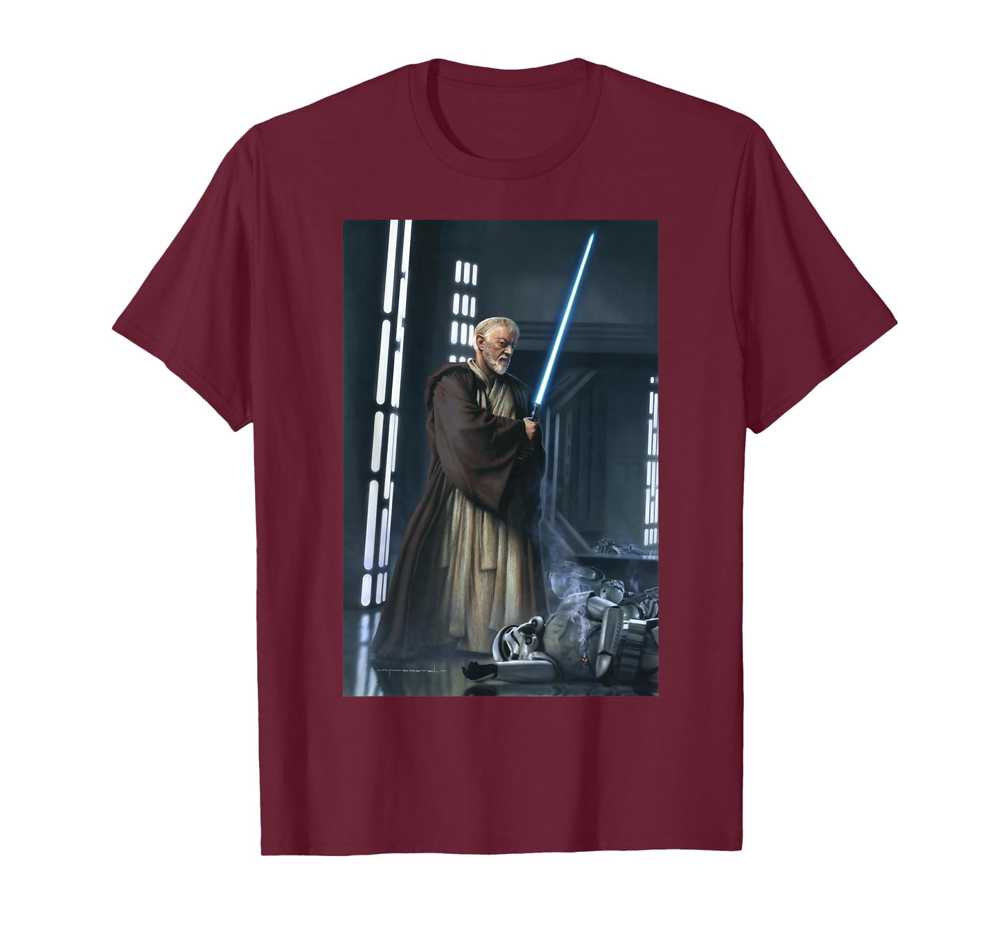 Star Wars Obi-Wan Kenobi Lightsaber Picture Graphic T-Shirt T-Shirt