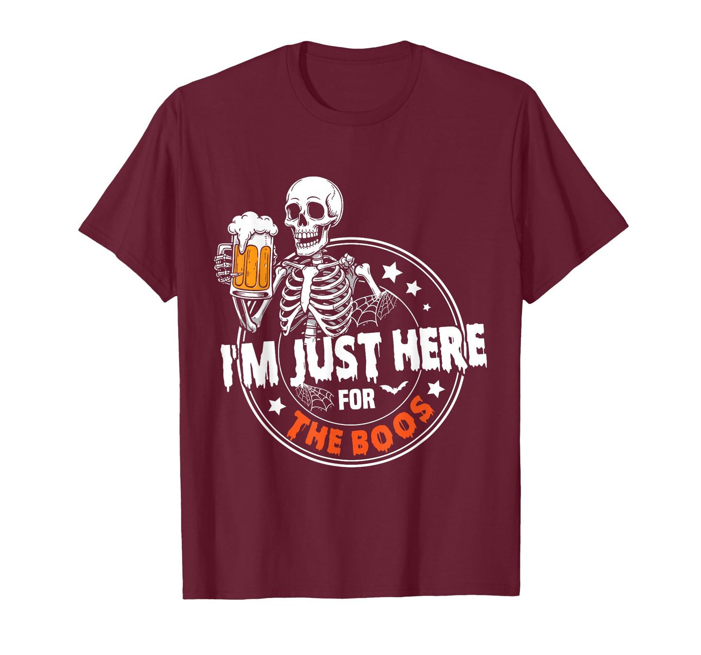 I'm Just Here for The Boos Cute Ghost Halloween Costume T-Shirt
