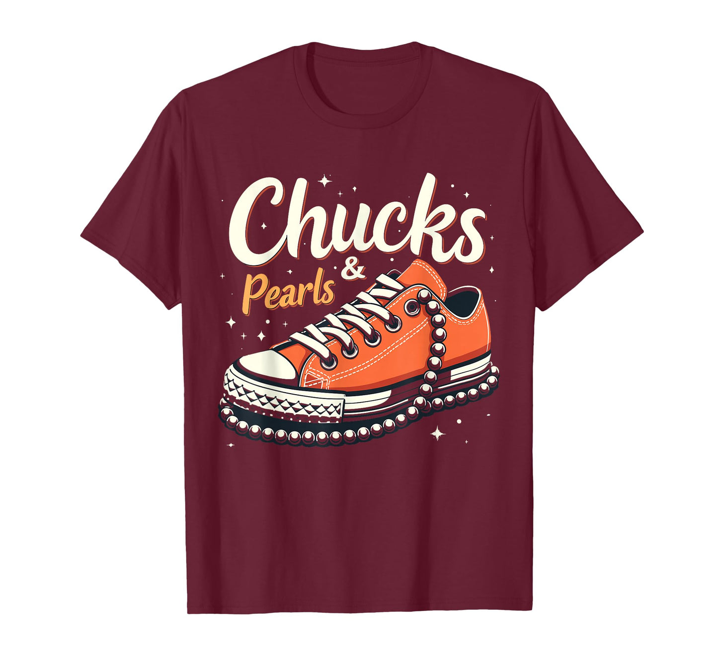 Orange Chucks and Pearls chucks 2025 T-Shirt