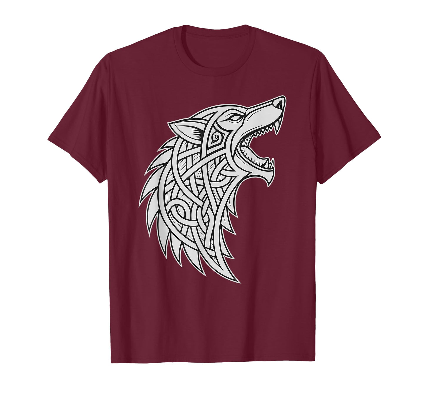 Viking Knotwork - Fenrir Viking Wolf – Norse Mythology T-Shirt
