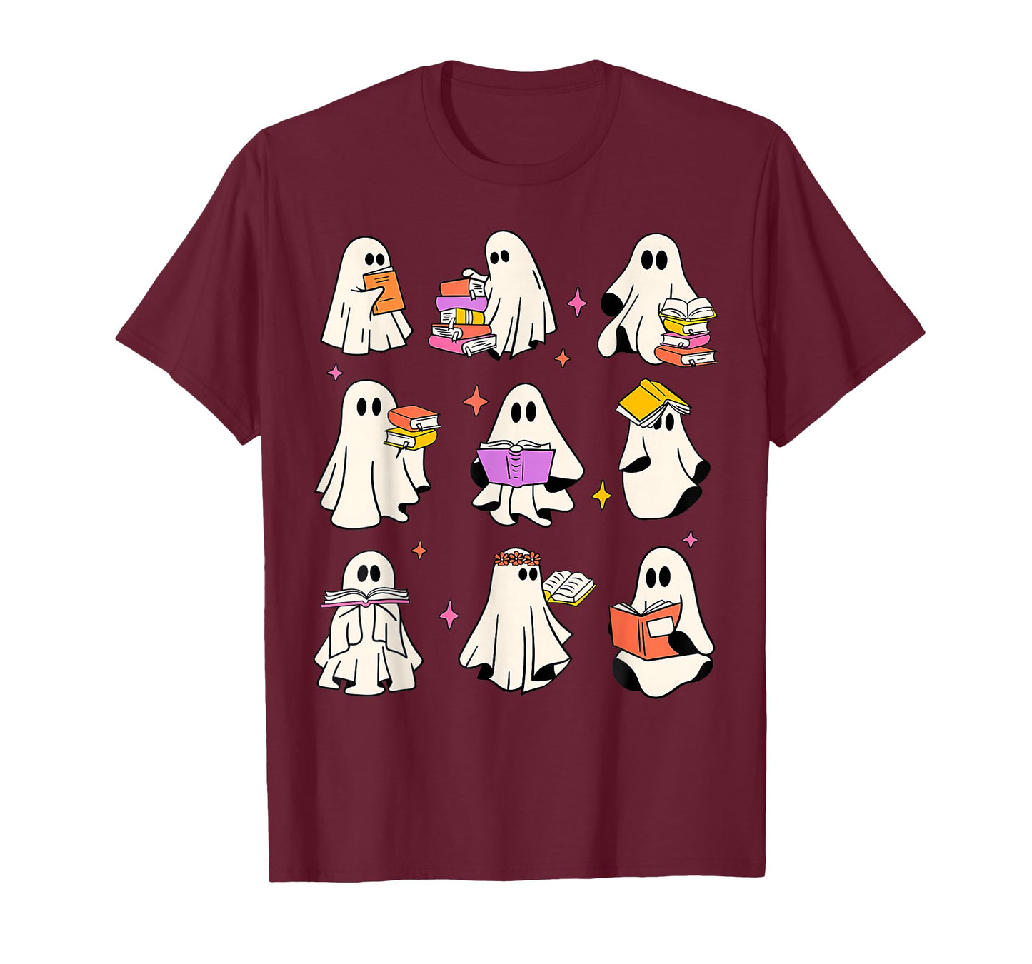 Read More Books Spooky Teacher Halloween Ghost Reading Book T-Shirt