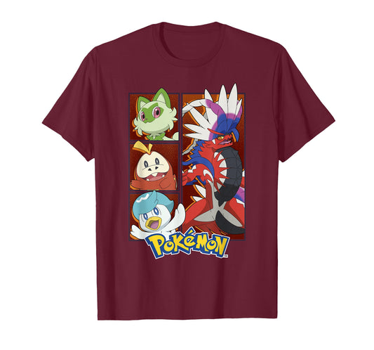 Pokémon Koraidon & Paldea Starters Boxed Up Portraits T-Shirt
