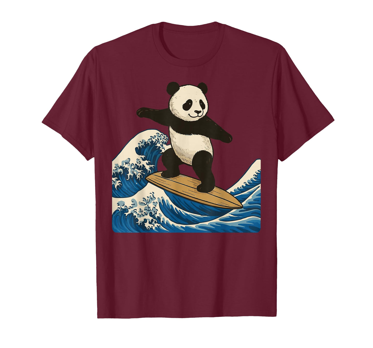 Panda Surfing Japanese T-Shirt