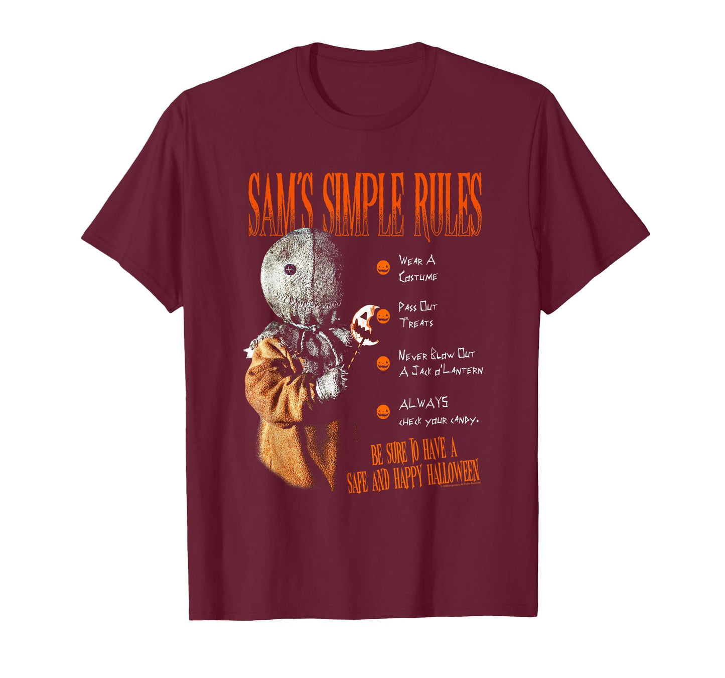 Trick 'r Treat Sam's Simple Rules T-Shirt