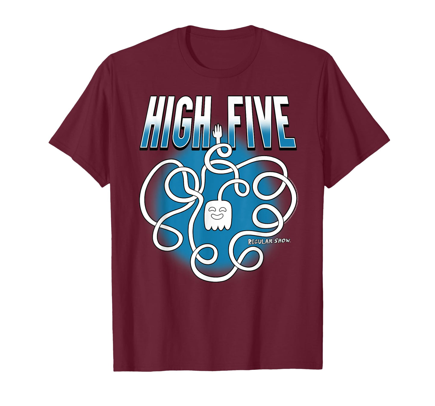 Regular Show High Five Ghost Long Arm Funny Cartoon T-Shirt