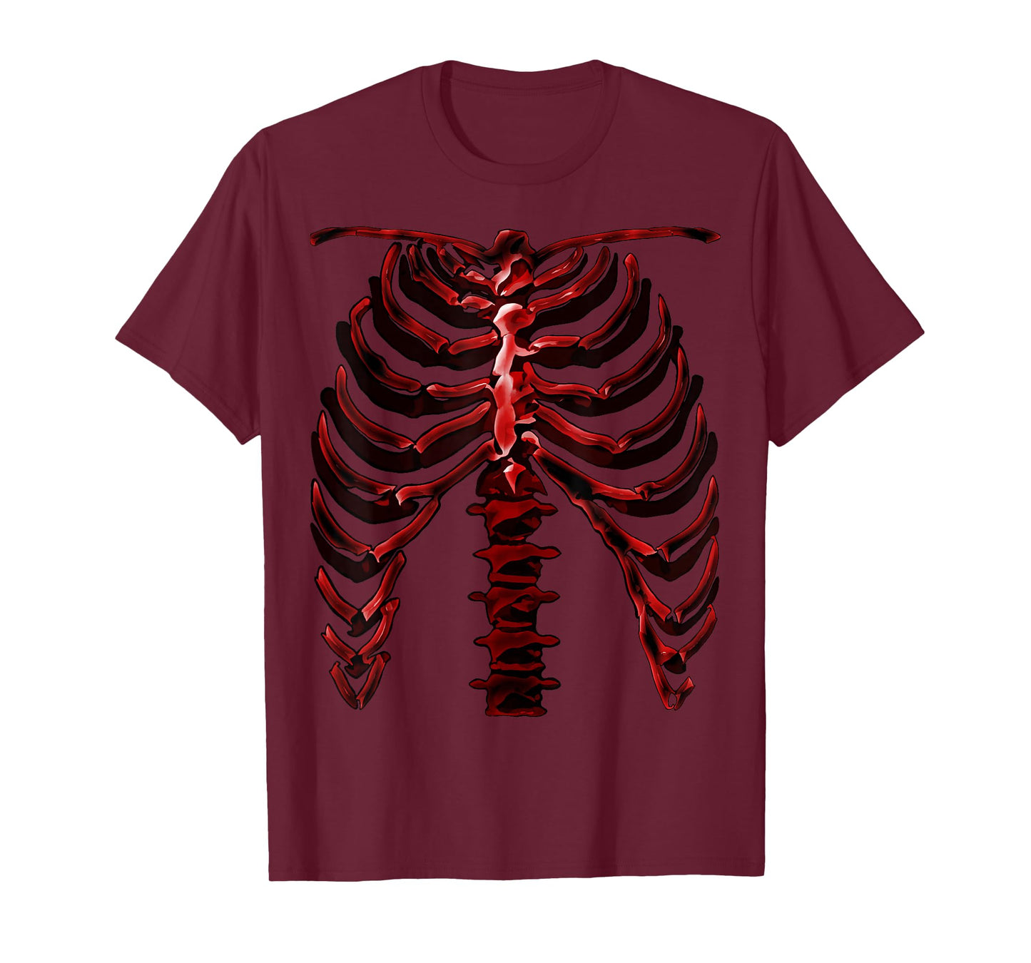 Skeleton Rib Cage Cool Halloween T-Shirt (Ver. 1R) T-Shirt