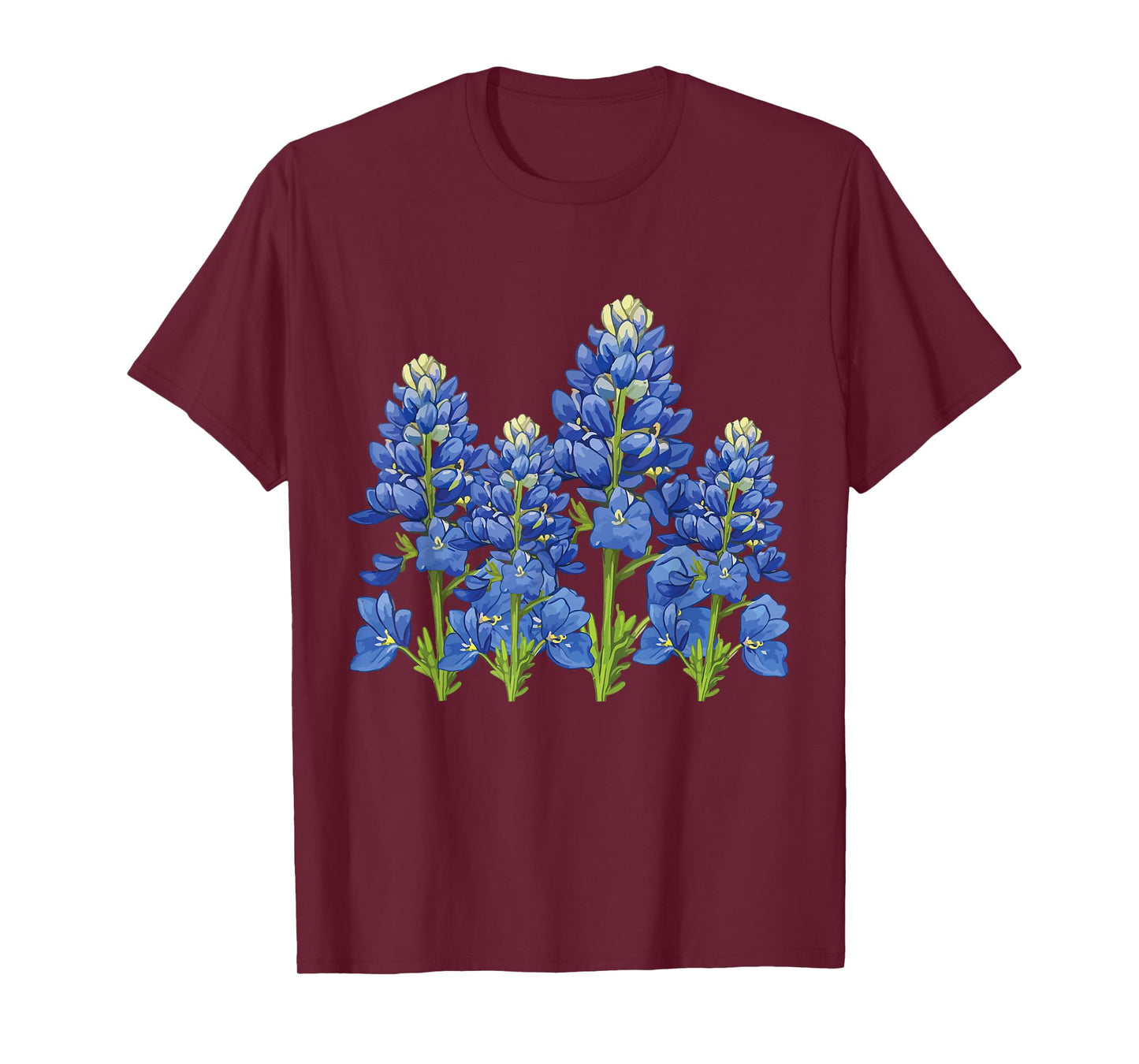 Bluebonnet Texas Spring Flower Fields Texas Wildflower Bloom T-Shirt