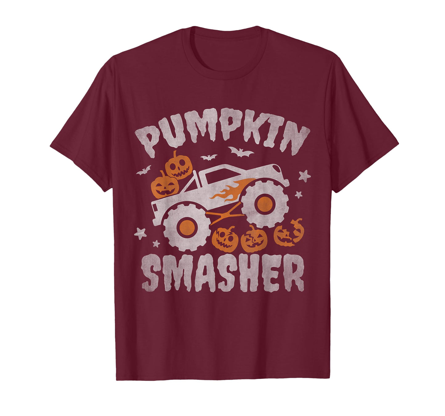 pumpkin smasher toddler Halloween for Monster Truck Lover T-Shirt