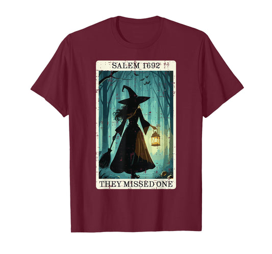 Halloween Witch Card Salem 1692 Costume Women Girls Kids T-Shirt