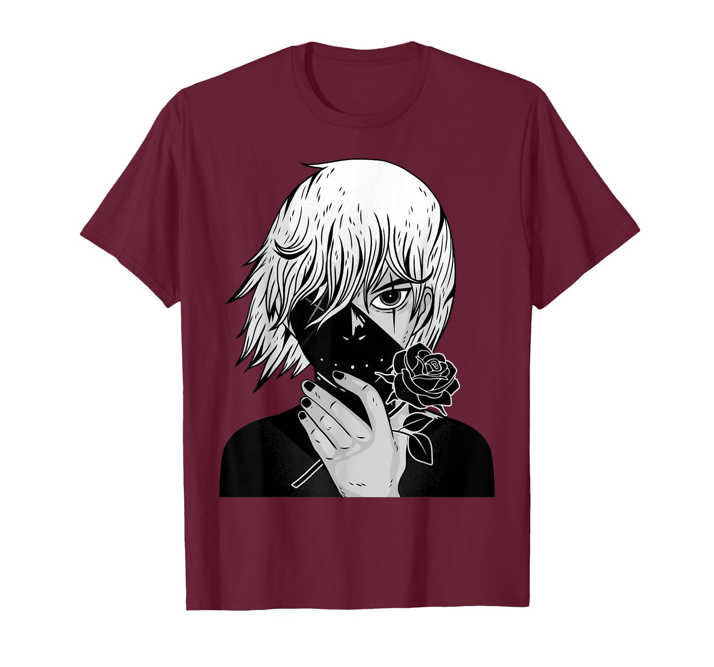 Alt Aesthetic - Black Roses - Manga - Anime - Vaporwave T-Shirt