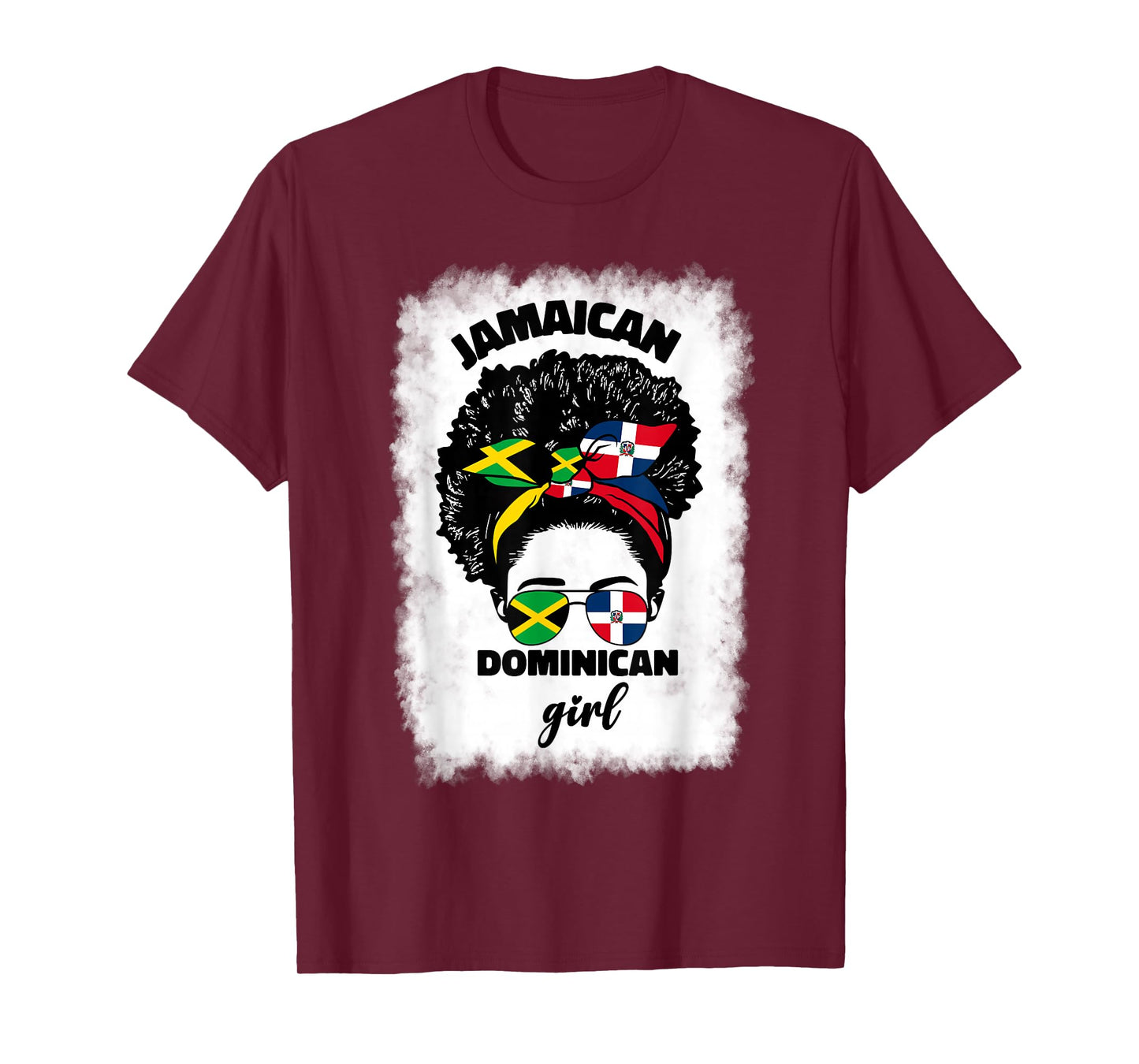 Half Jamaican And Dominican Republic Jamaica Flag Dominicana T-Shirt