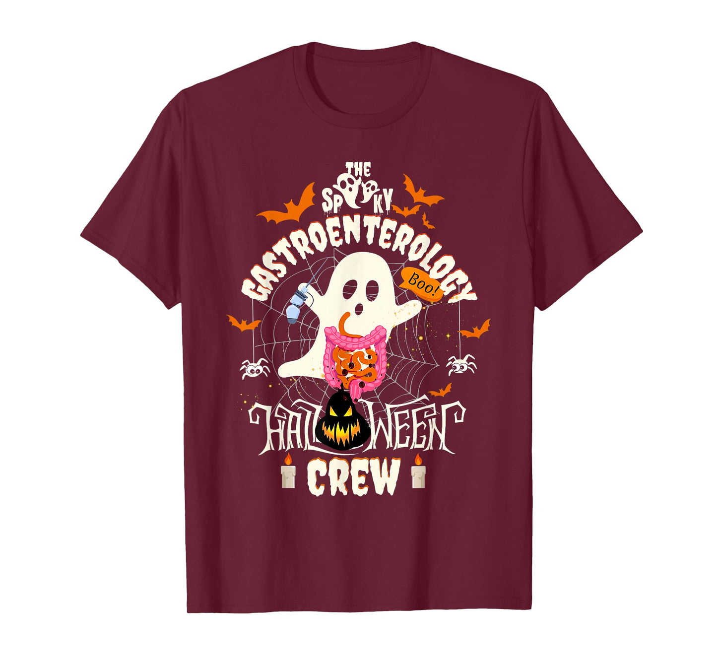 Spooky Gastroenterology Halloween Crew GI Endoscopy Nurse T-Shirt